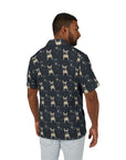 Frenchie Celestial Soar Men's Hawaiian Camp Shirt