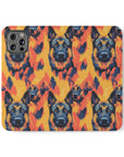 Impressionistic German Shepherds Flip Cases