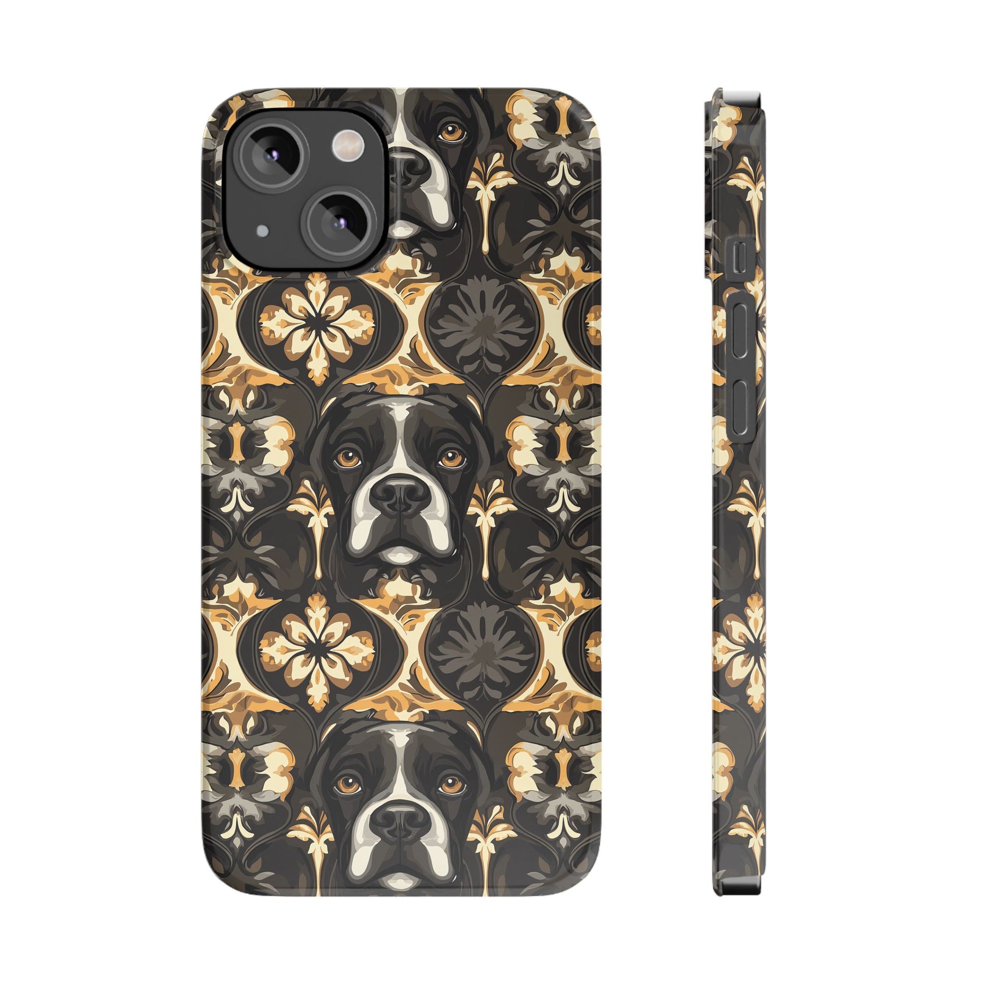 Manor Pup Boxer Royale Slim Phone Cases