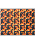 Rottweiler Chic Pawsitivity Matte Canvas, Framed