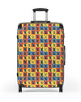 Frenchie Pop Art Pawfection Grid Suitcase