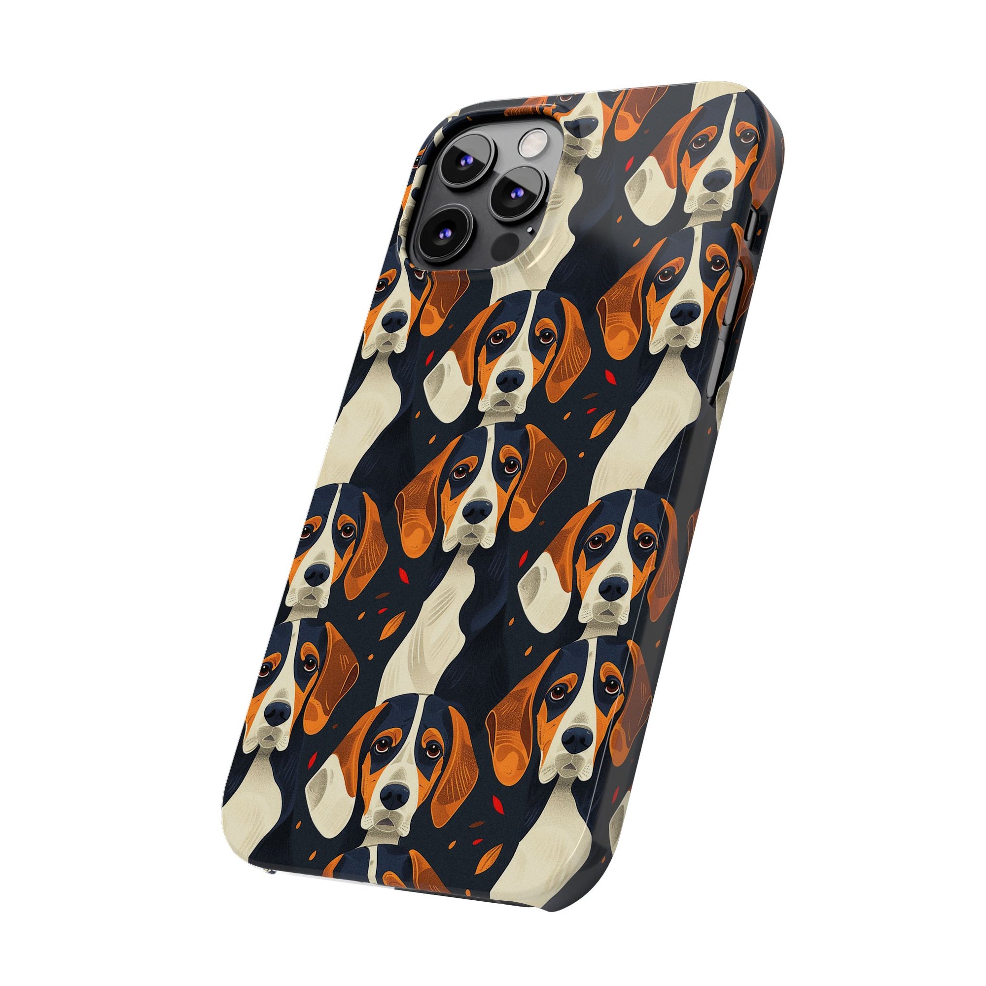 Beagle Glimmer Gaze Glamour Slim Phone Cases