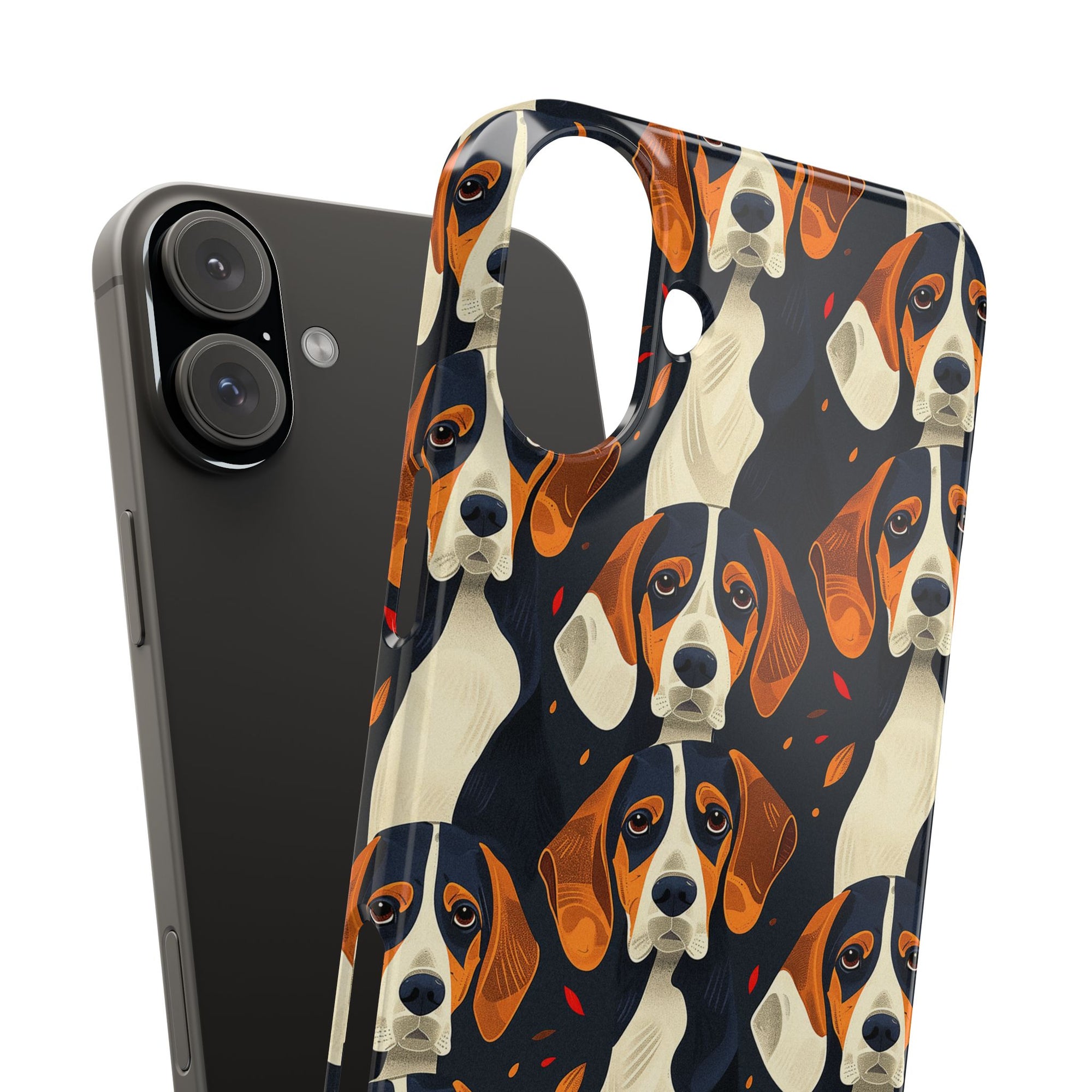 Beagle Glimmer Gaze Glamour Slim Phone Cases