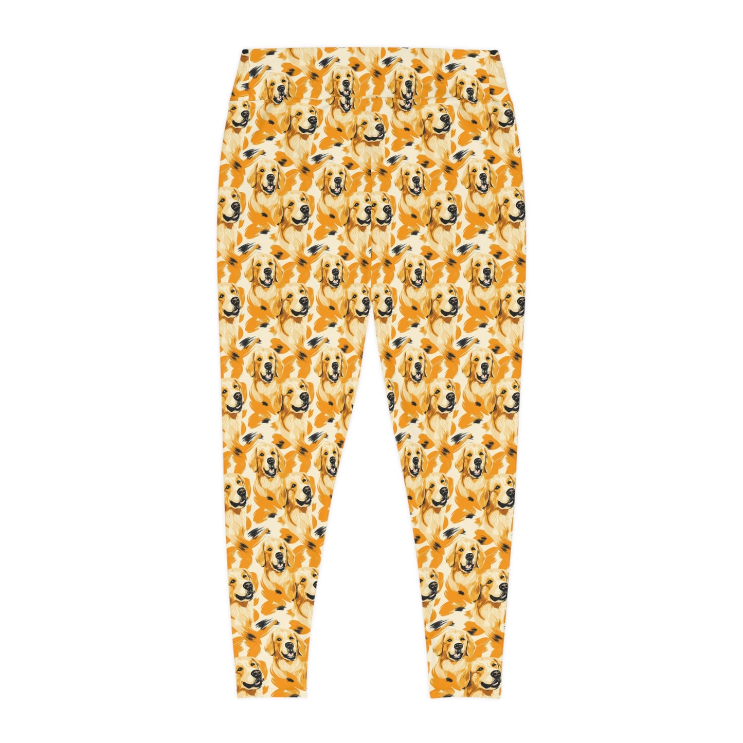 Golden Glitz 'n Glamour Woofwear Plus Size Leggings