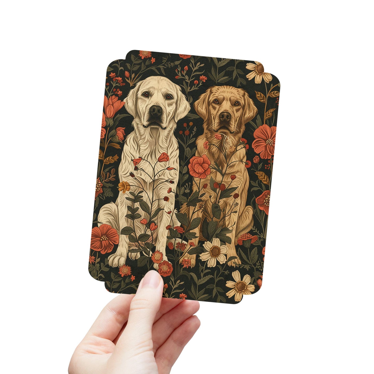 Blossoming Labradors Bouquet Postcards