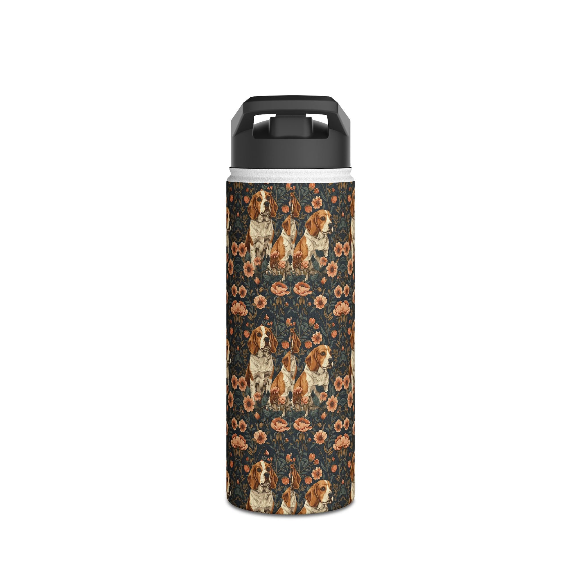 Beagle Blossom Bonanza Stainless Steel Water Bottle