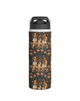 Beagle Blossom Bonanza Stainless Steel Water Bottle