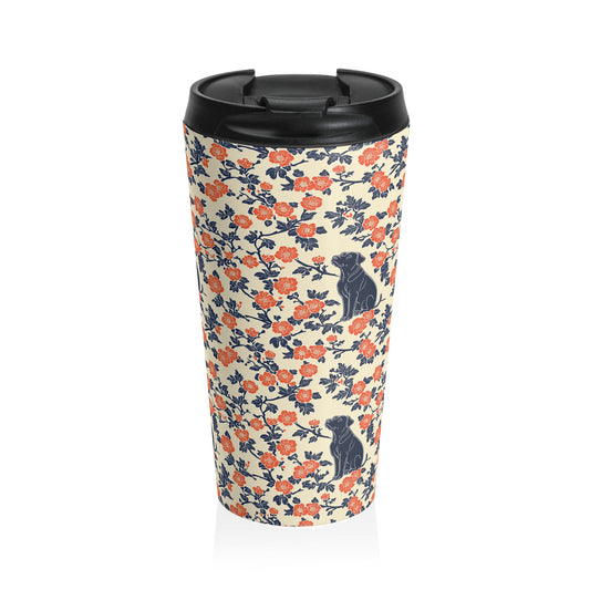 Bloomiful Lab Bouquet Stainless Steel Travel Mug