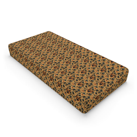 Autumnal German Shepherd Glamour Baby Changing Pad Cover