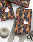 Floral Pawsome Dachsund Delight Gift Wrap Papers