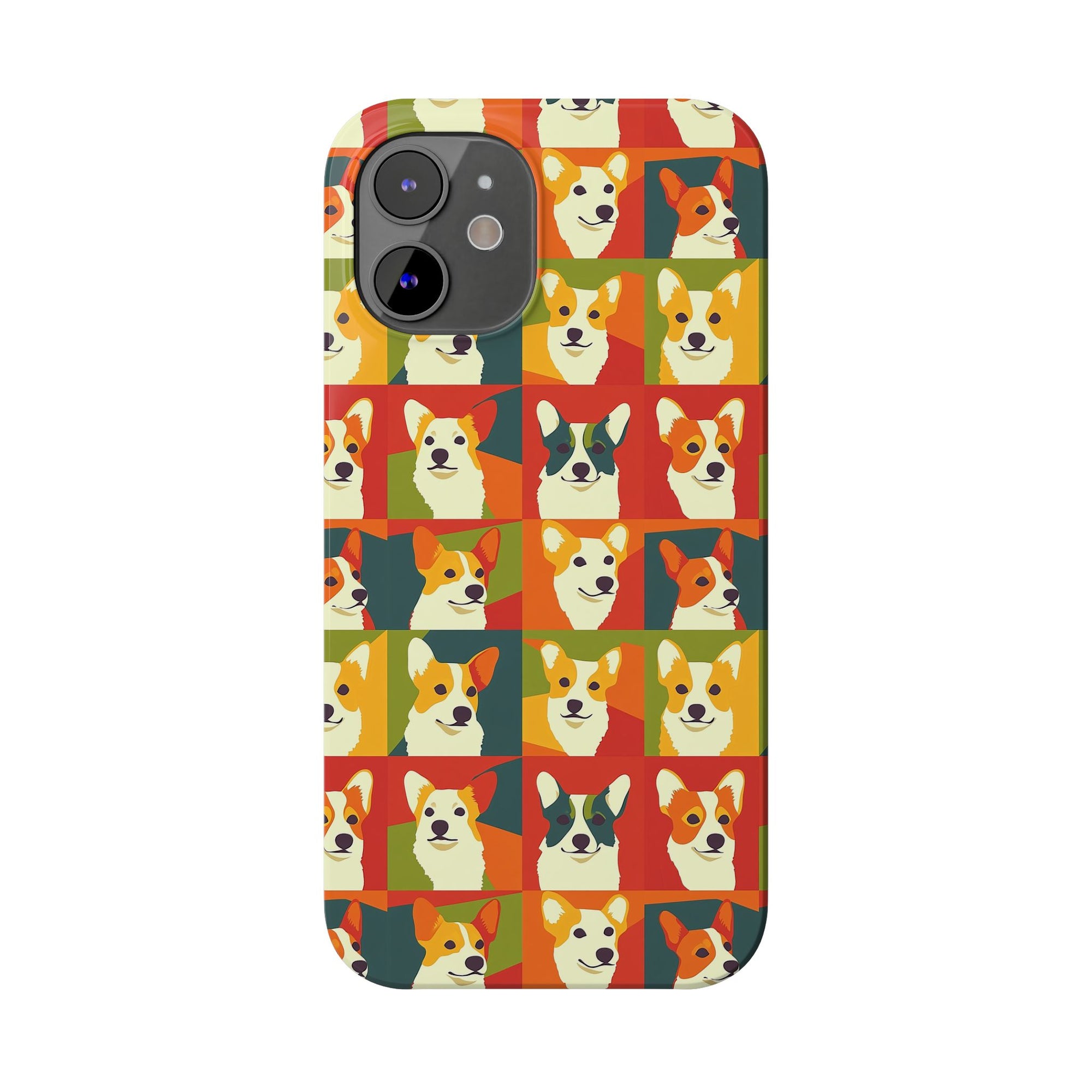 Corgi Chic Popart Pup Slim Phone Cases