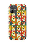 Corgi Chic Popart Pup Slim Phone Cases