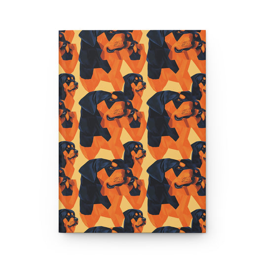 Rottweiler Chic Pawsitivity Hardcover Journal Matte