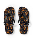 Modern Rottweiler Royalty Flip Flops