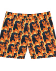 Rottweiler Chic Pawsitivity Men's Mid-Length Swim Shorts