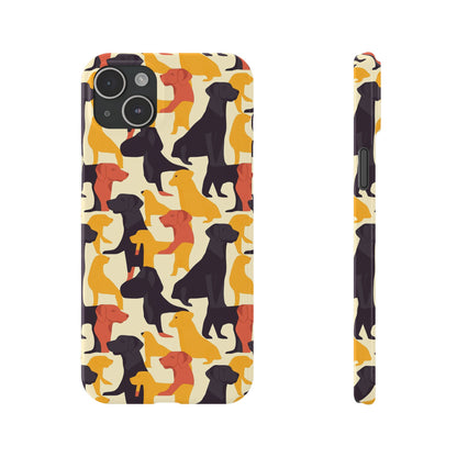 Modern Charm Labrador Chic Slim Phone Cases