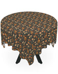 Dazzling Dachsund Blossoms & Foliage Tablecloth