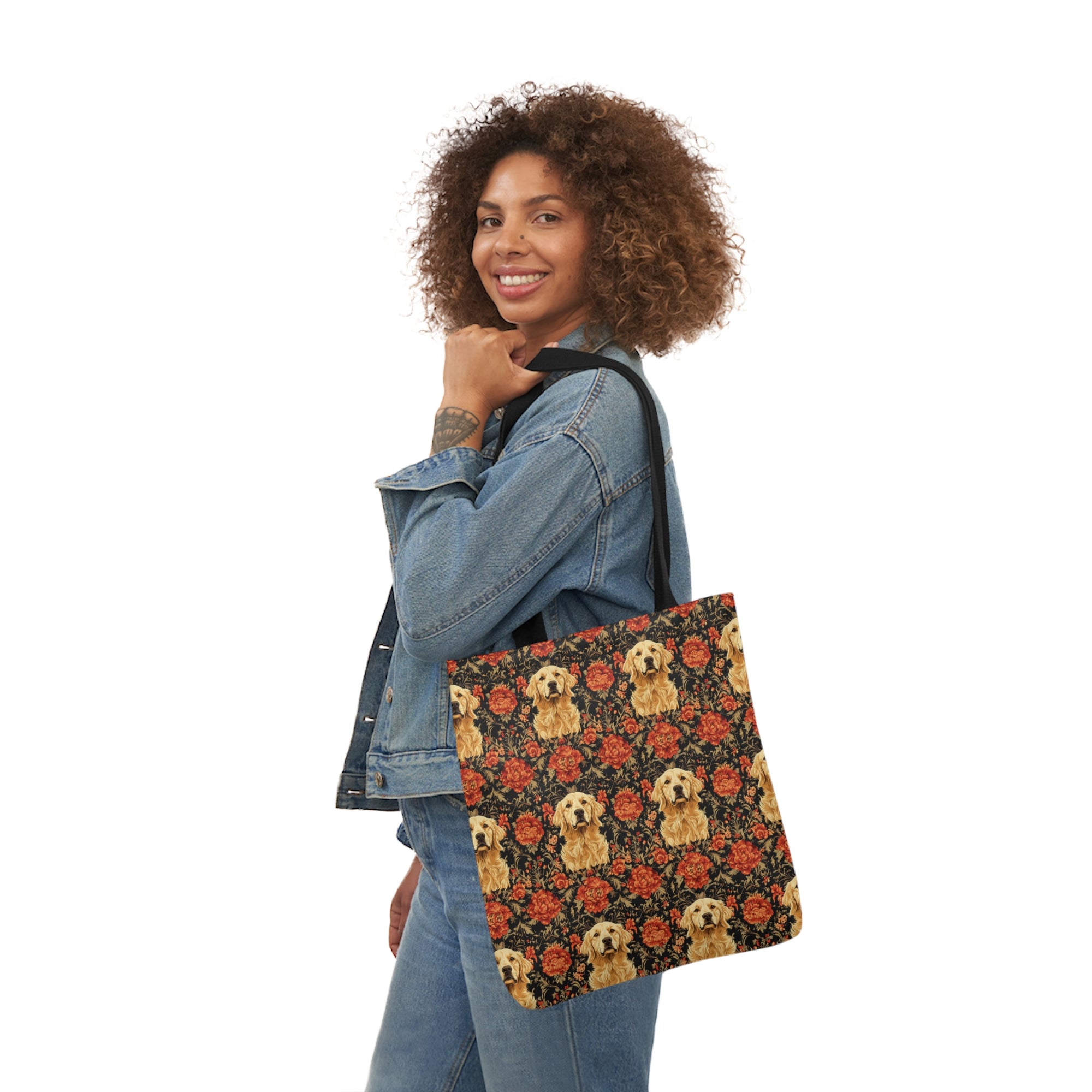 Golden Pawsatronic Tapestry Canvas Tote Bag