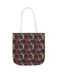 Chic Canine Checkmate - Frenchie Edition Canvas Tote Bag