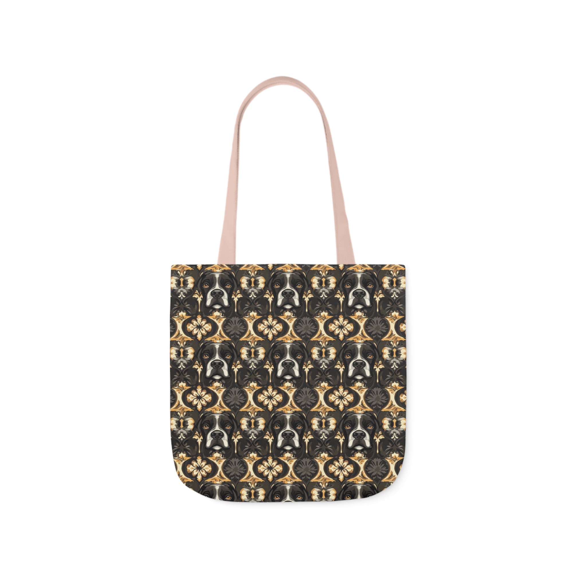 Manor Pup Boxer Royale Canvas Tote Bag