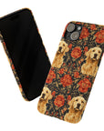 Golden Pawsatronic Tapestry Slim Phone Cases