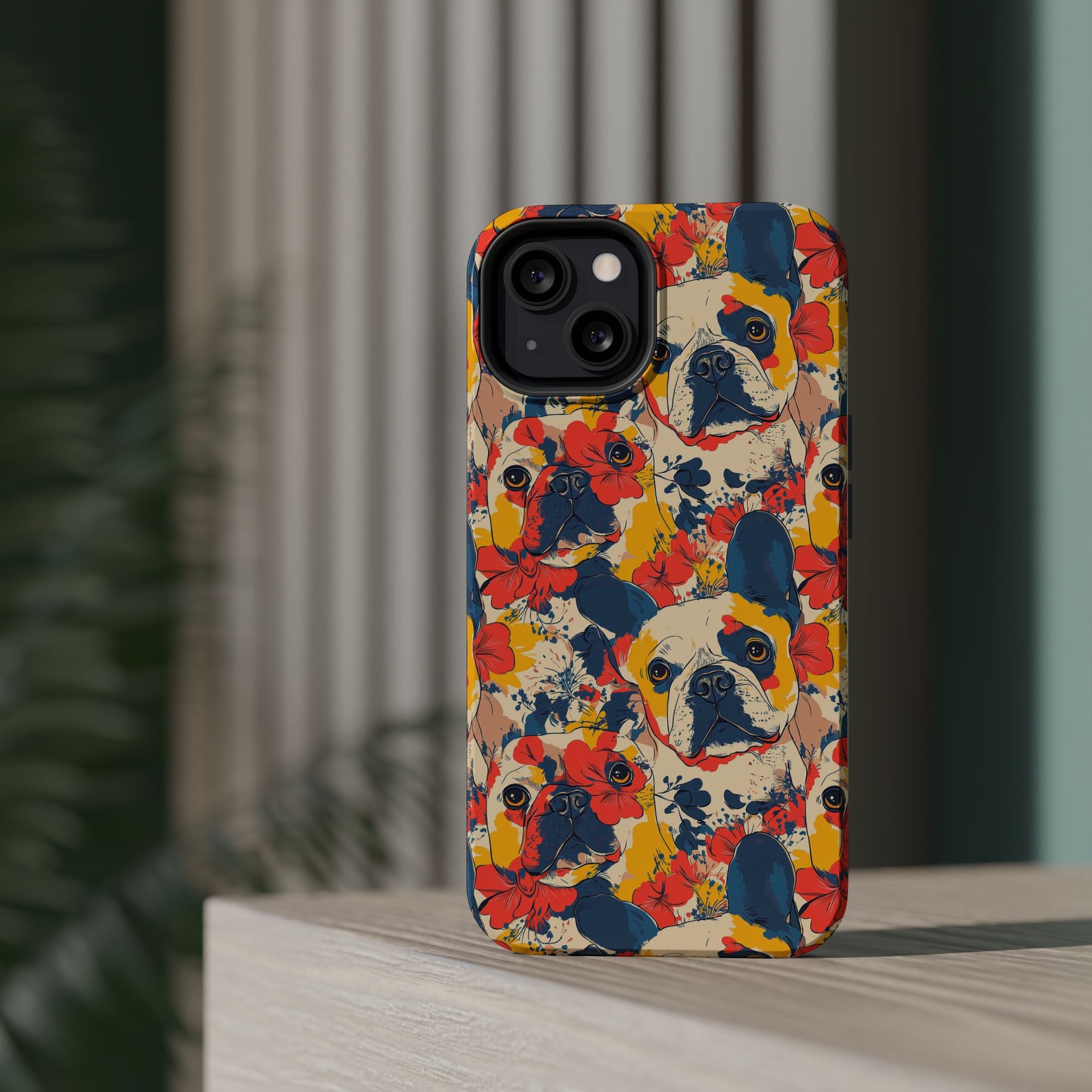 Bloom Pup Frenchietastic Splatter Magnetic Tough Cases