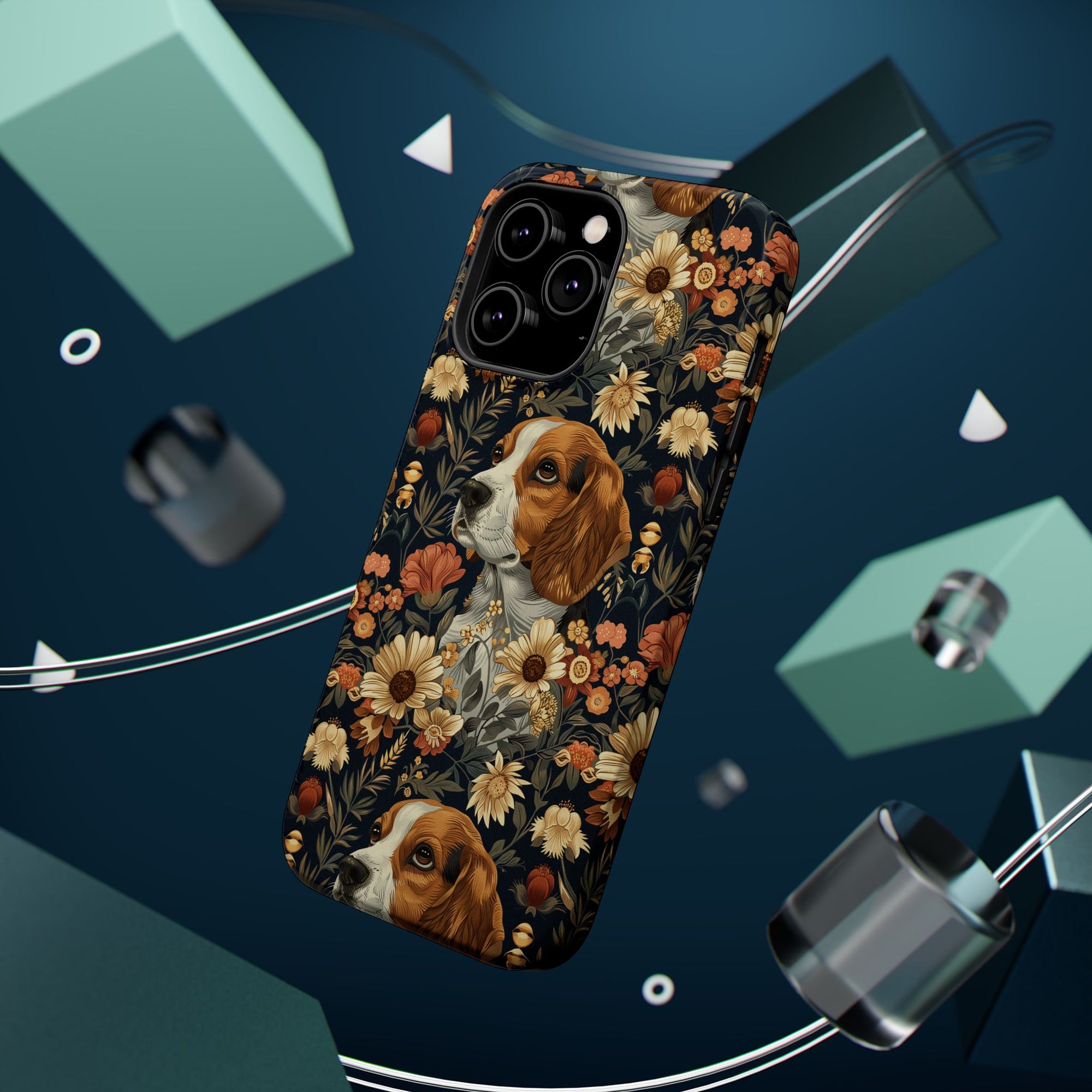 Beagle Blossoms Magnetic Tough Cases