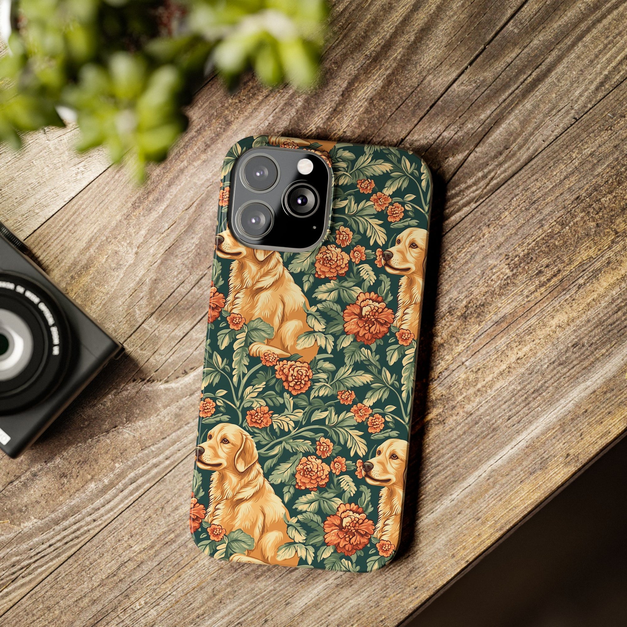 Blooming Goldie Glam Slim Phone Cases