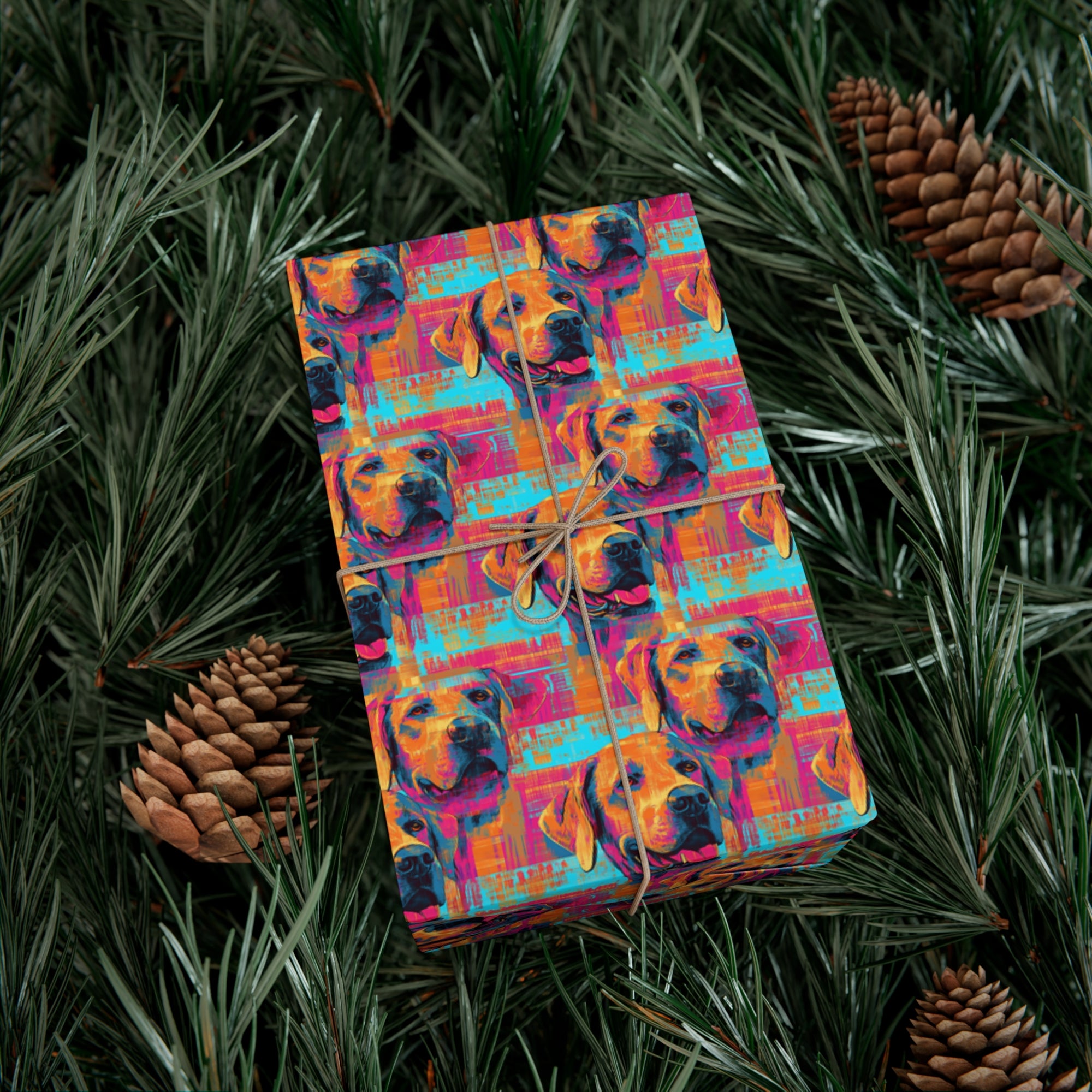 Rustic Charm Labrador Chic Gift Wrap Papers