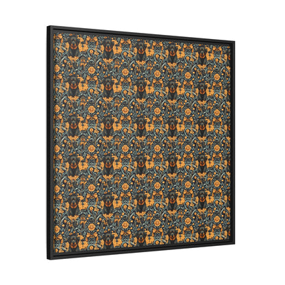 Ruffle Rottie Glamourific Matte Canvas, Framed