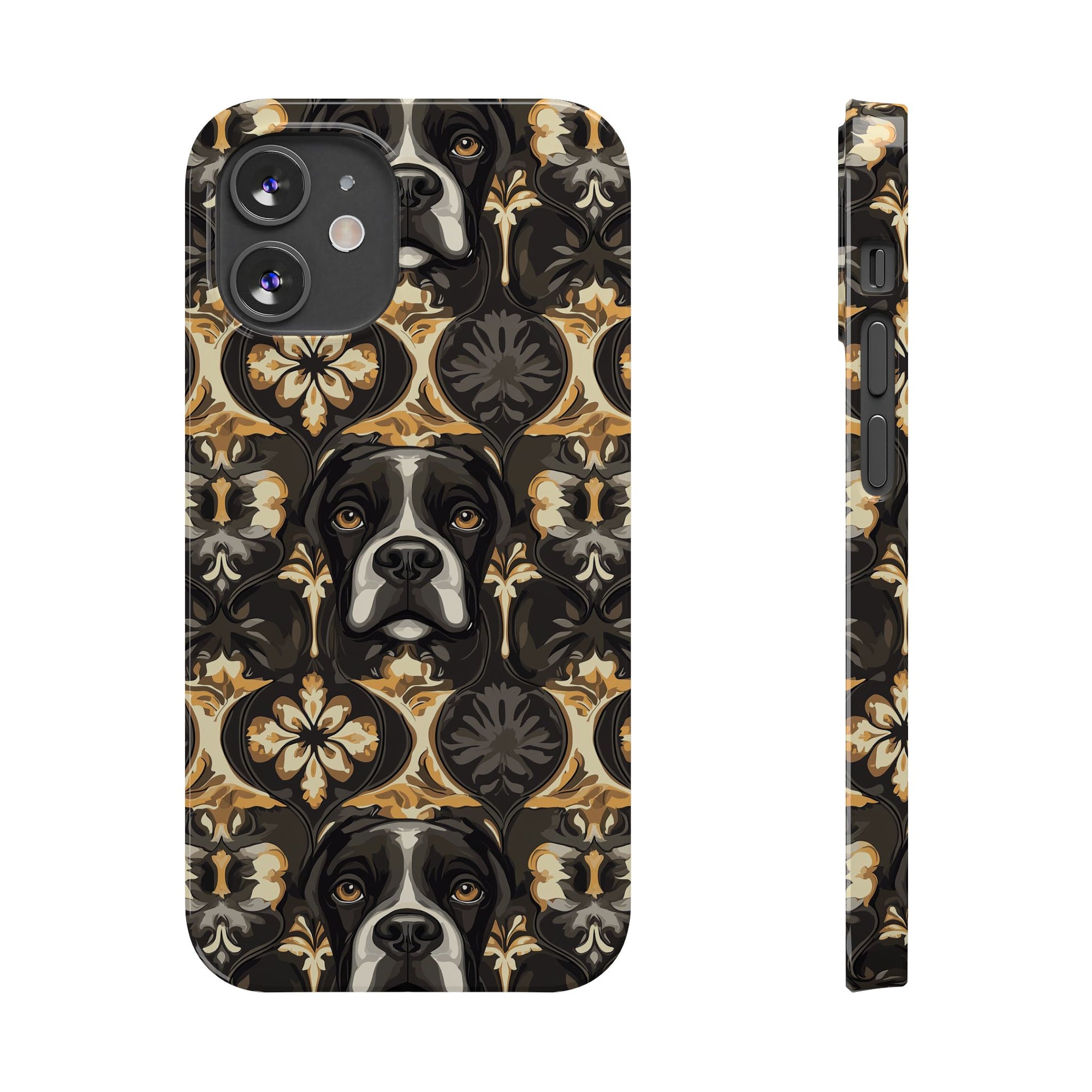 Manor Pup Boxer Royale Slim Phone Cases