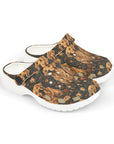 Fanciful Golden Paradise Blossom Kid's Foam Clogs