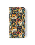 Corgi Rainbow Vine Dream Flip Cases