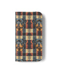 Pawsome Rottweiler Royalty Plaid Flip Cases