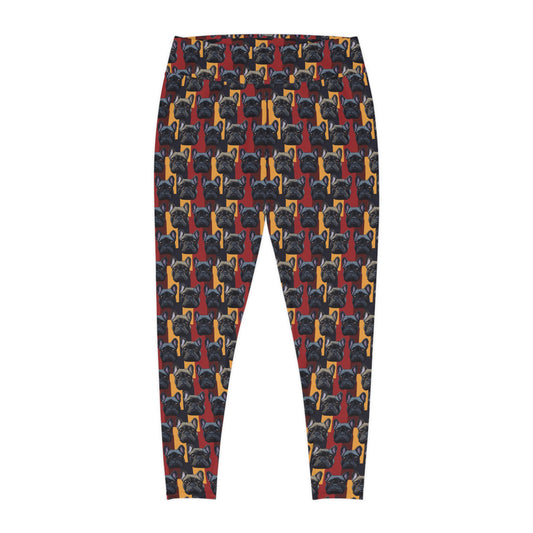 Chic Canine Checkmate - Frenchie Edition Plus Size Leggings