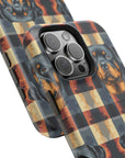 Pawsome Rottweiler Royalty Plaid Magnetic Tough Cases