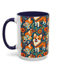 Corgi Carnival Couture Accent Coffee Mug