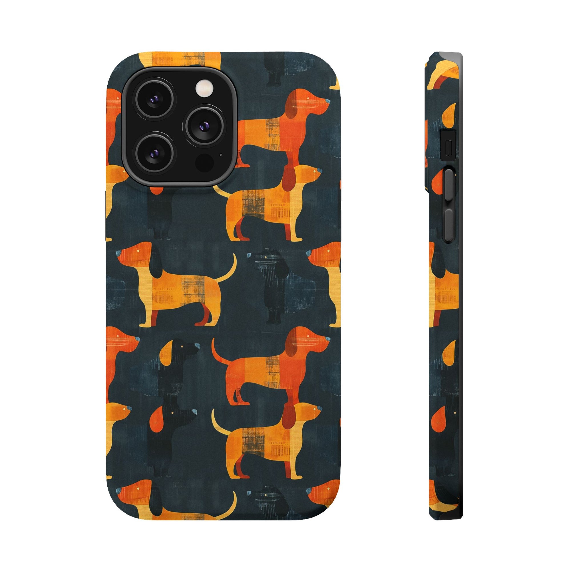 Dapper Dachshund Noir Glow Magnetic Tough Cases