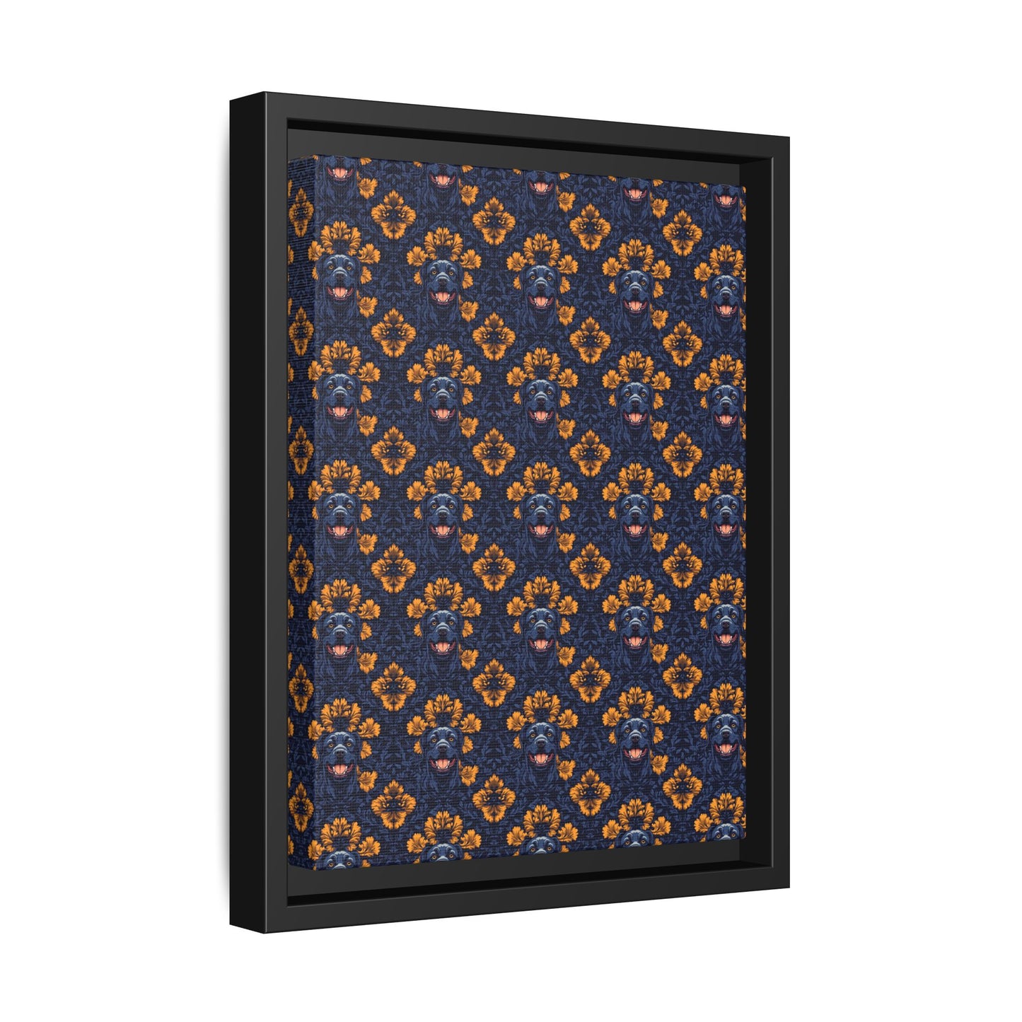 Royal Rottweiler Regalia Matte Canvas, Framed