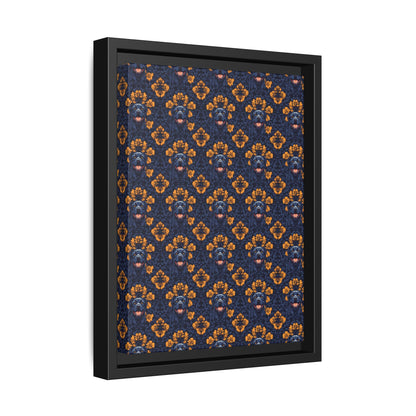 Royal Rottweiler Regalia Matte Canvas, Framed