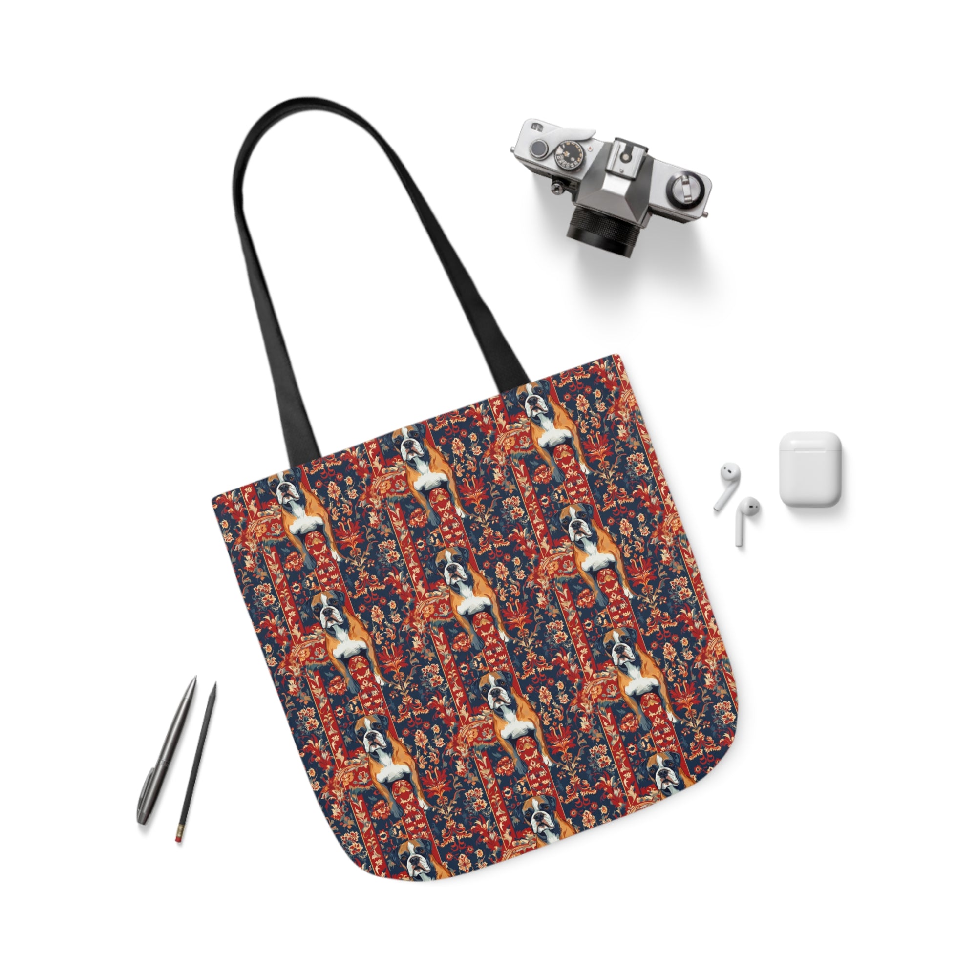 Boxer Blossom Tapestry Delight Canvas Tote Bag