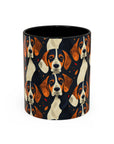 Beagle Glimmer Gaze Glamour Accent Coffee Mug