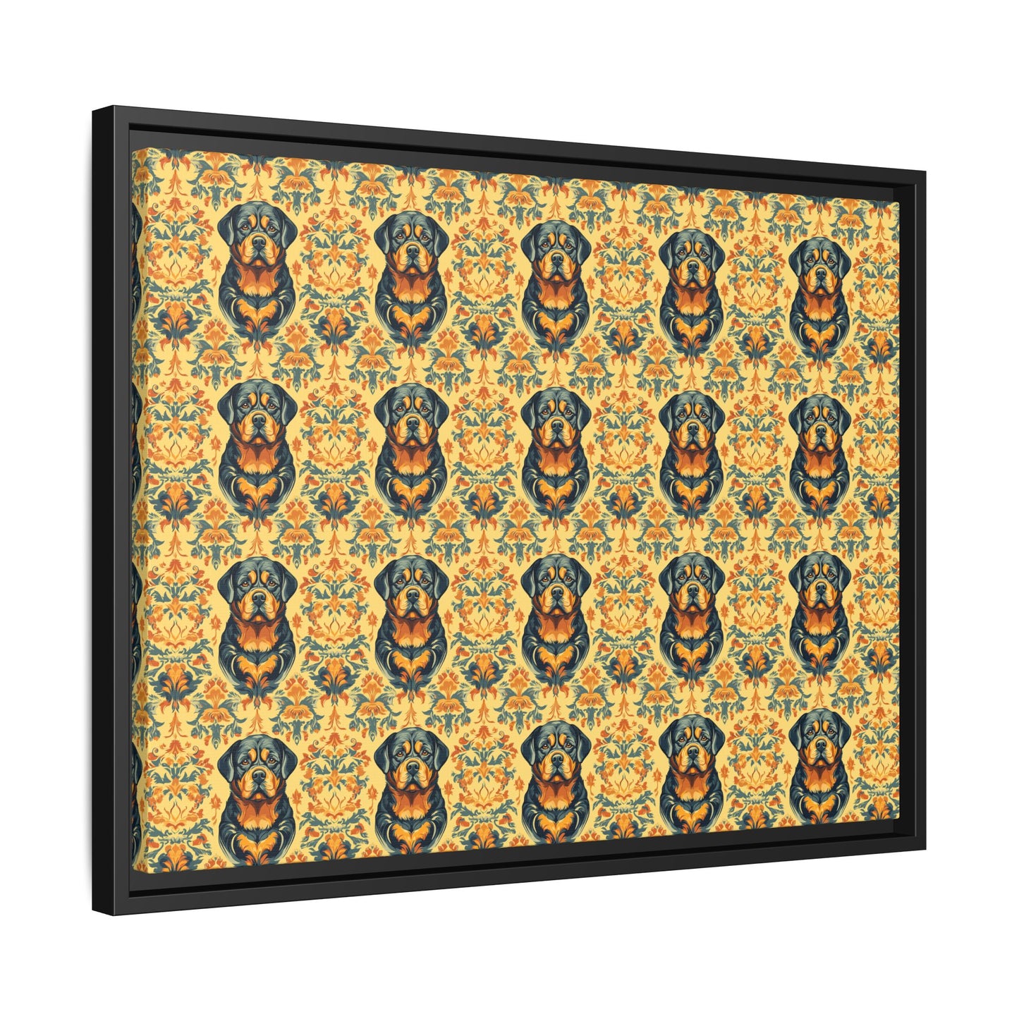 Royal Rottie Regalia Matte Canvas, Framed