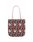 Bulldoggy Bliss Chomper Canvas Tote Bag