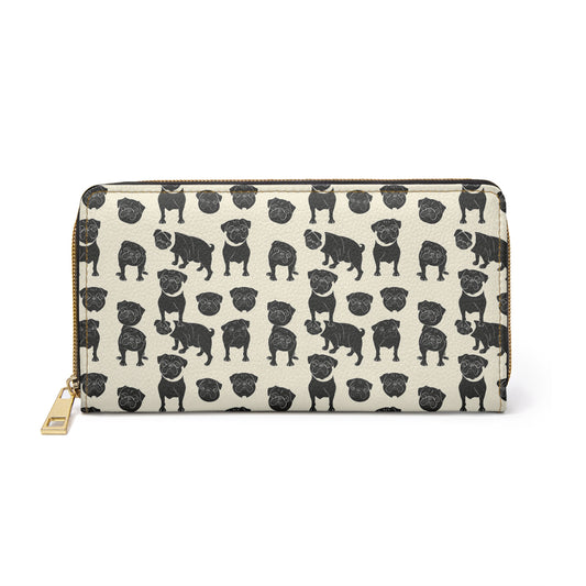 Puggie Pout Perfection Zipper Wallet