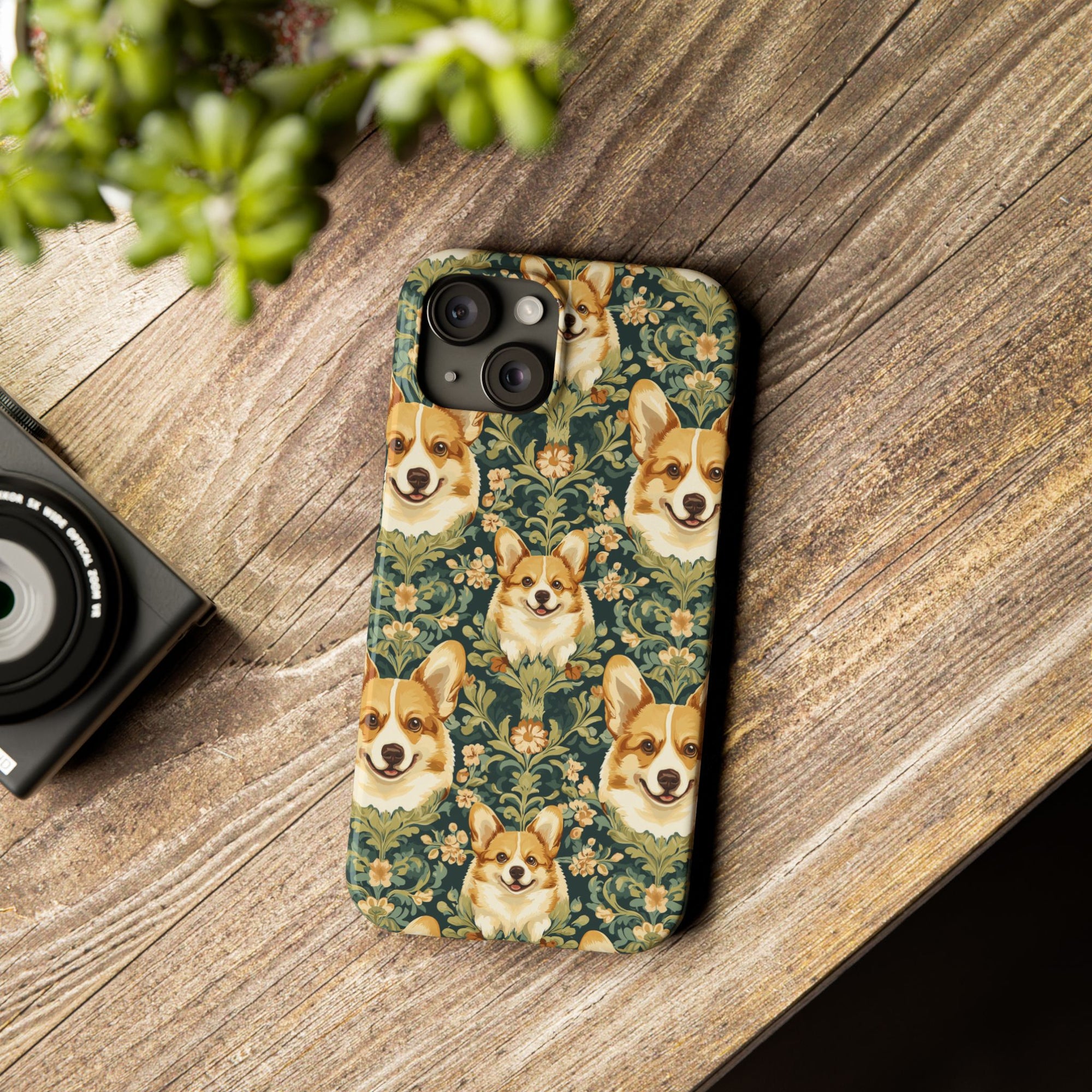 Corgi Charmz Slim Phone Cases