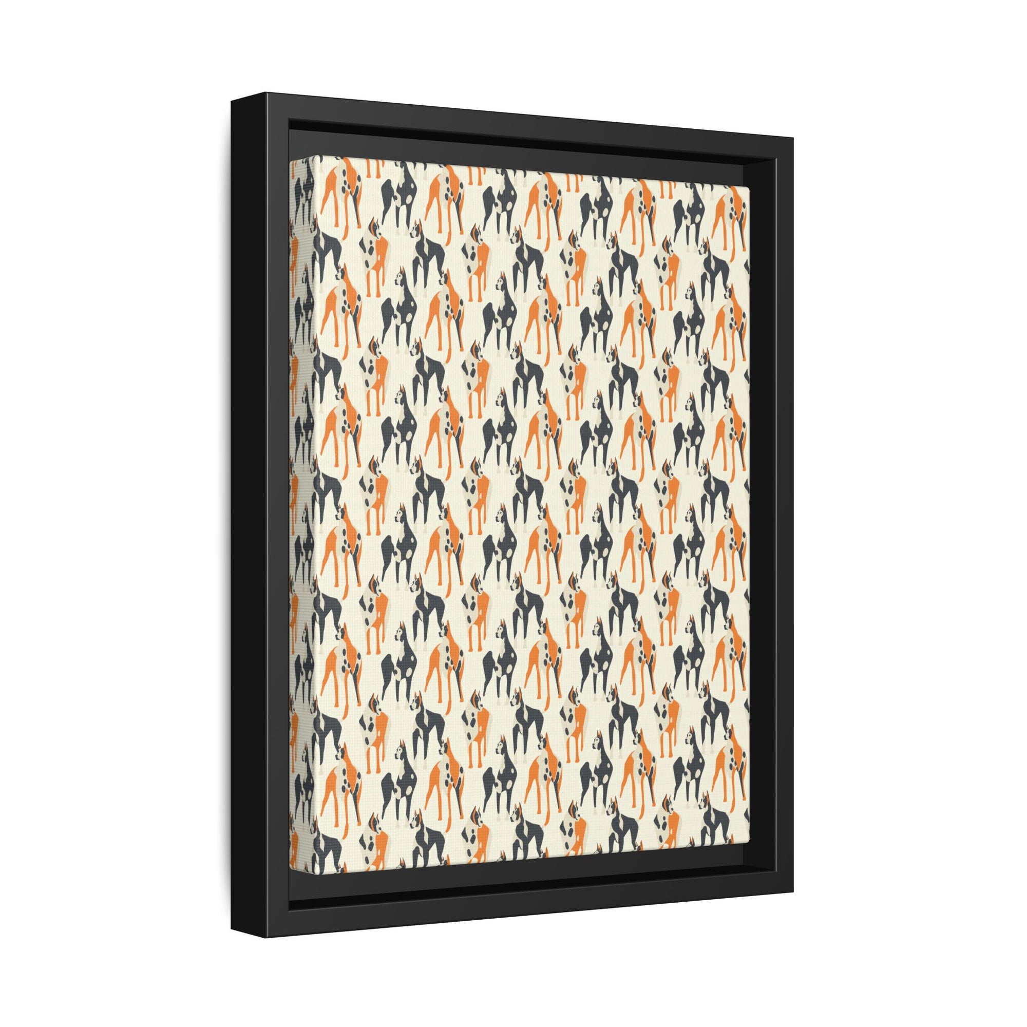 Dashing Dane Divinity Matte Canvas, Framed