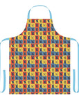 Frenchie Pop Art Pawfection Grid Apron