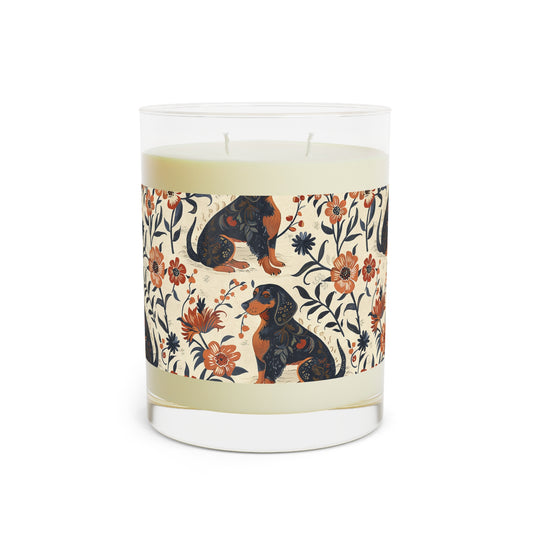 Blossoming Dachshunds Delight Scented Candle