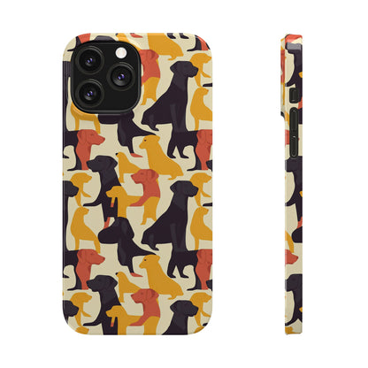 Modern Charm Labrador Chic Slim Phone Cases